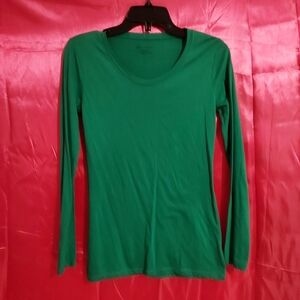 Long-Sleeved Dark Green T-Shirt